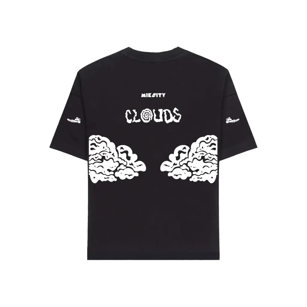 T-shirt CLOUDS black